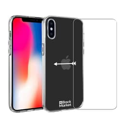 Back Market Capa iPhone X/XS e película de proteção - 60% Plástico reciclado - Transparente