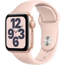 Apple Watch Series SE 1 (2020) GPS 44 mm - Alumínio Dourado - Bracelete desportiva Rosa