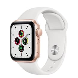 Apple Watch Series SE 1 (2020) GPS 40 mm - Alumínio Dourado - Bracelete desportiva Branco