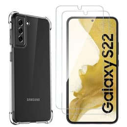 Capa Galaxy S22 5G e 2 películas de proteção - TPU - Transparente