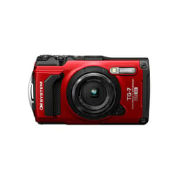 Compacto TG-7 - Vermelho + OM SYSTEM LENS FCON-T01 Convertisseur Fisheye f/2.0-4.9