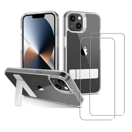 Capa iPhone 13 e 2 películas de proteção - TPU - Transparente