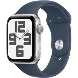 Apple Watch Series SE 2 (2022) GPS + Celular 44 mm - Alumínio Prateado - Bracelete desportiva Azul