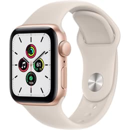 Apple Watch Series SE 1 (2020) GPS 40 mm - Alumínio Dourado - Bracelete desportiva Luz das estrelas