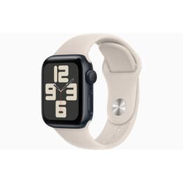 Apple Watch Series SE 1 (2020) GPS 40 mm - Alumínio Cinzento sideral - Bracelete desportiva Luz das estrelas