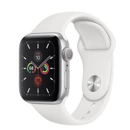 Apple Watch Series 5 (2019) GPS 44 mm - Alumínio Prateado - Bracelete desportiva Branco