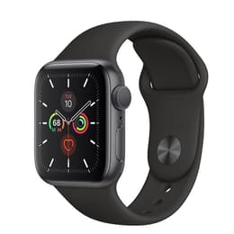 Apple Watch Series 5 (2019) GPS + Celular 40 mm - Alumínio Cinzento sideral - Bracelete desportiva Preto