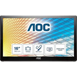 15,6-inch Aoc E1659FWU 1366 x 768 LED Monitor Preto