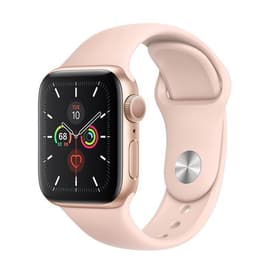 Apple Watch Series 5 (2019) GPS 44 mm - Alumínio Dourado - Bracelete desportiva Rosa